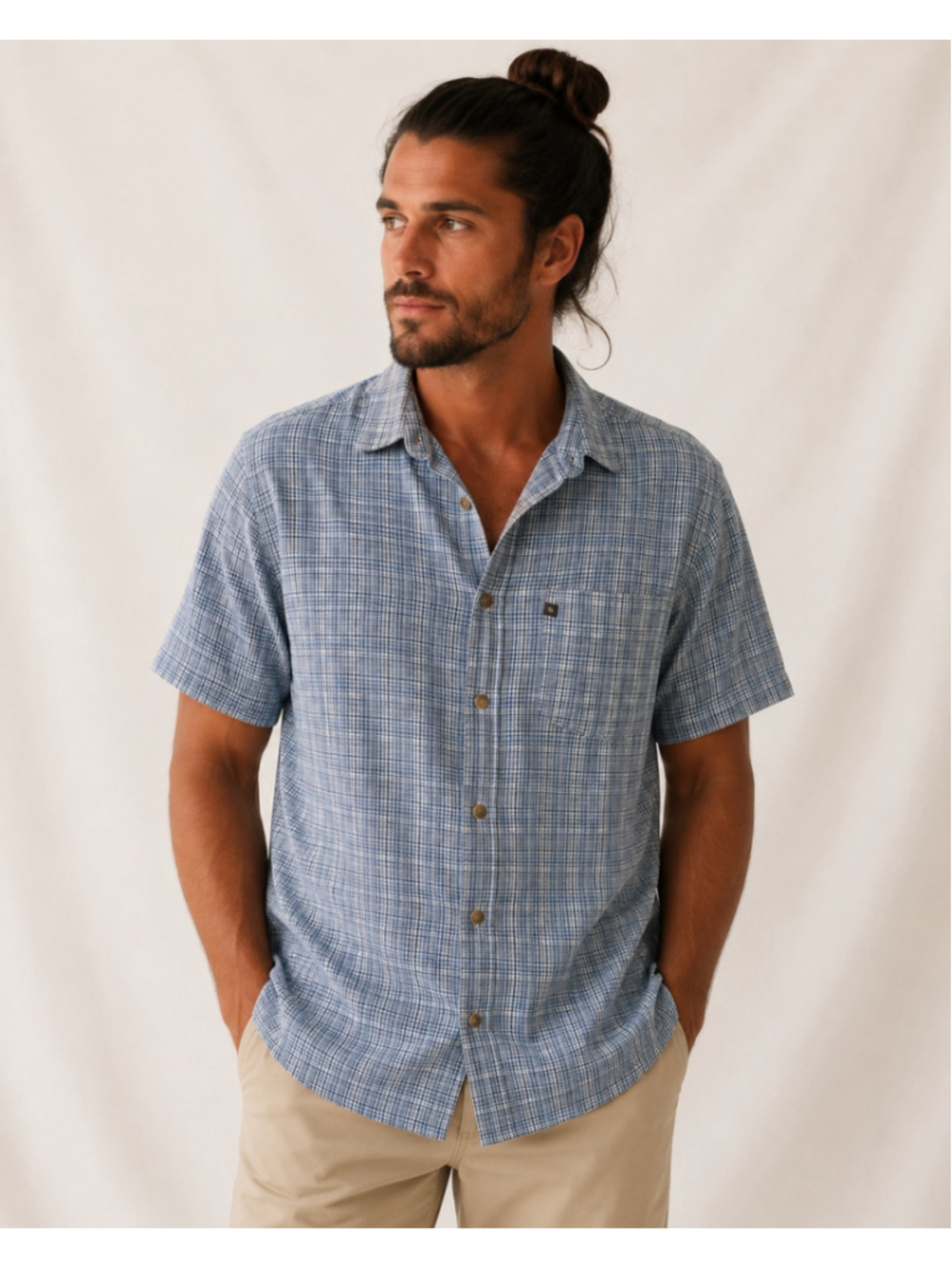 The North Face Plaid Button Up Shirt Short Sleeve Hiking Camp Gorpcore Utility